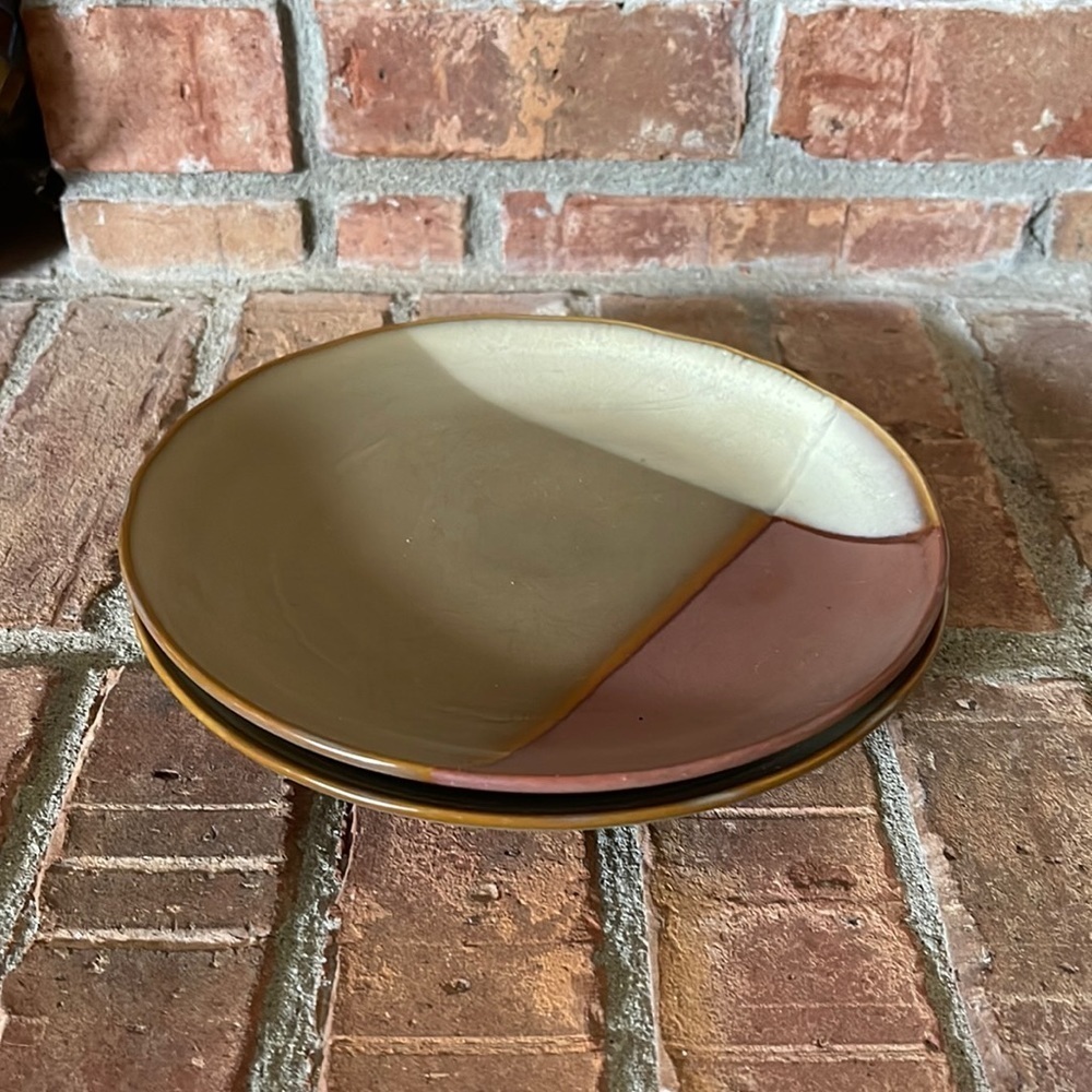 Sango Gold Dust Sienna Set of 2 Stoneware Side Plates